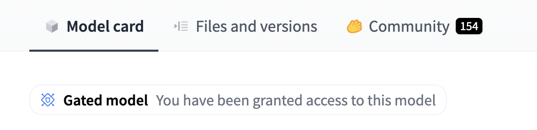 Gated model prompt on HuggingFace